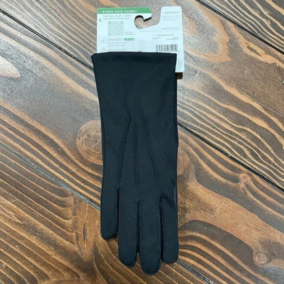 New: S/M Isotoner Touchscreen Water Repellent Stretch Women's Gloves - Picture 3 of 4
